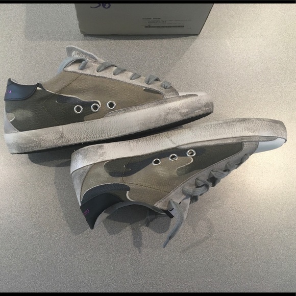 Golden Goose Superstar Camo/Fuschia Star sz 36 NIB - Picture 5 of 7